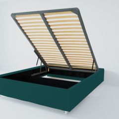 Кровать Подиум с ПМ 1400 (велюр бирюзовая) в Воткинске - votkinsk.mebel24.online | фото