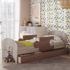 Кровать "Мозайка" на ламелях + бортики + ящики в Воткинске - votkinsk.mebel24.online | фото 2