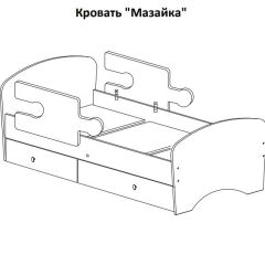 Кровать "Мозайка" на щитах + бортики + ящики в Воткинске - votkinsk.mebel24.online | фото 15