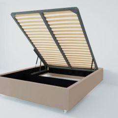 Кровать Подиум с ПМ 1200 (велюр серый) в Воткинске - votkinsk.mebel24.online | фото 2