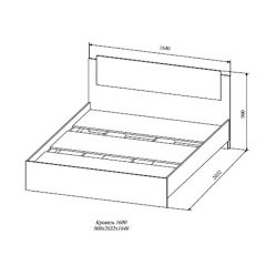 СОФИ СКР1600.1 Кровать 1600 в Воткинске - votkinsk.mebel24.online | фото 2