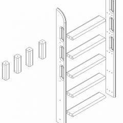 Кровать Сонечка 2-х ярусная (модульная) в Воткинске - votkinsk.mebel24.online | фото 12