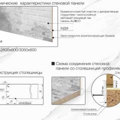 Кухонный фартук со столешницей (А-011) в едином стиле (3050 мм) в Воткинске - votkinsk.mebel24.online | фото 7