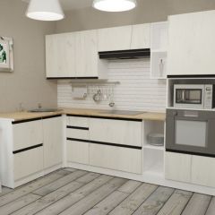Кухонный гарнитур Амели мега прайм 1500х2700 мм в Воткинске - votkinsk.mebel24.online | фото