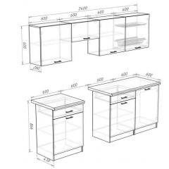 Кухонный гарнитур Кремона (2.4 м) в Воткинске - votkinsk.mebel24.online | фото 3