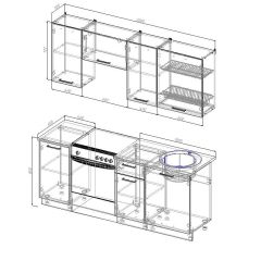 Кухонный гарнитур Лада 2000 (Стол. 26мм) в Воткинске - votkinsk.mebel24.online | фото 2