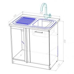 Кухонный гарнитур Лоретта гранд прайм 2600х1400 мм в Воткинске - votkinsk.mebel24.online | фото 20