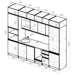 Кухонный гарнитур Лоретта люкс 3000 мм в Воткинске - votkinsk.mebel24.online | фото 2