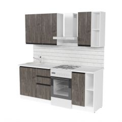 Кухонный гарнитур Ноктюрн медиум 1400 мм в Воткинске - votkinsk.mebel24.online | фото 3