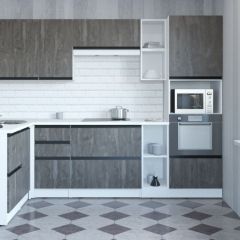 Кухонный гарнитур Ноктюрн мега прайм 1500х2700 мм в Воткинске - votkinsk.mebel24.online | фото