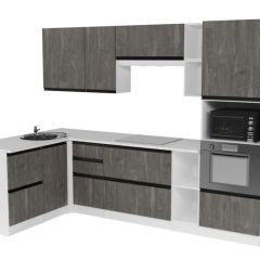 Кухонный гарнитур Ноктюрн мега прайм 1500х2700 мм в Воткинске - votkinsk.mebel24.online | фото 3