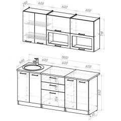 Кухонный гарнитур Паола макси 1800 мм в Воткинске - votkinsk.mebel24.online | фото 2