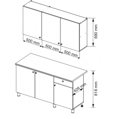 Кухонный гарнитур POINT 150 в Воткинске - votkinsk.mebel24.online | фото 10
