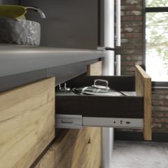 Кухонный гарнитур Лофт 2.0 (Дуб Крафт/Венге) в Воткинске - votkinsk.mebel24.online | фото 2