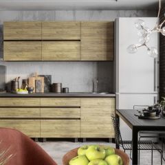 Кухонный гарнитур Лофт 2.0 (Дуб Крафт/Венге) в Воткинске - votkinsk.mebel24.online | фото