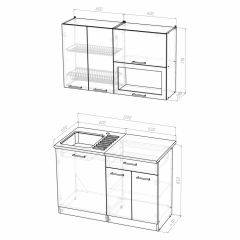 Кухонный гарнитур Симона лайт 1200 в Воткинске - votkinsk.mebel24.online | фото 3