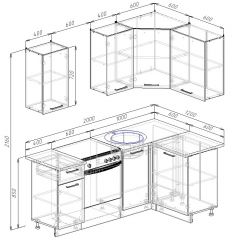 Кухонный гарнитур угловой Вегас 2000*1200 (Стол. 26мм) в Воткинске - votkinsk.mebel24.online | фото 3