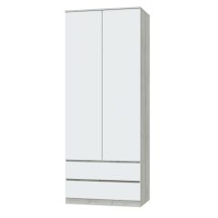 ЛОРИ Спальный гарнитур модульный (дуб серый/белый) в Воткинске - votkinsk.mebel24.online | фото 6
