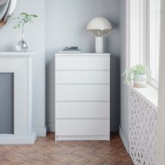 МОРИ МК 700.5 Комод (белый) в Воткинске - votkinsk.mebel24.online | фото
