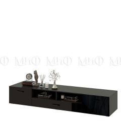 НИКОЛЬ Тумба ТВ (Черный глянец/Черный) в Воткинске - votkinsk.mebel24.online | фото