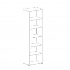 НИЦЦА Гостиная Шкаф-витрина 1 дв в Воткинске - votkinsk.mebel24.online | фото 2