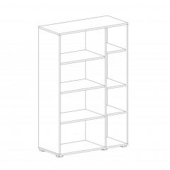 НИЦЦА Гостиная Шкаф-витрина 2 дв в Воткинске - votkinsk.mebel24.online | фото 2