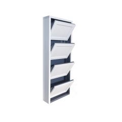 Обувница Комфорт Ф 003 Фасад 3D Бамбук (4 секции) в Воткинске - votkinsk.mebel24.online | фото