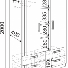 Подростковая Волкер (модульная) в Воткинске - votkinsk.mebel24.online | фото 11