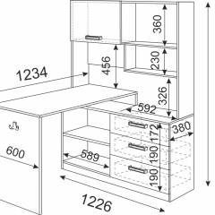 Подростковая Волкер (модульная) в Воткинске - votkinsk.mebel24.online | фото 23