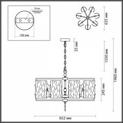 Подвесная люстра Odeon Light Elegante 4878/7 в Воткинске - votkinsk.mebel24.online | фото 4