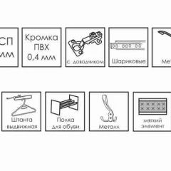 ГРЕТТА Прихожая (дуб сонома/ясень черный) в Воткинске - votkinsk.mebel24.online | фото 10