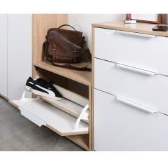 Прихожая Куба (модульная) Дуб Сонома/Белый премиум в Воткинске - votkinsk.mebel24.online | фото 23