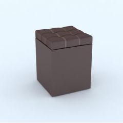 Пуф КВАДРО Коричневый в Воткинске - votkinsk.mebel24.online | фото