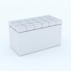 Пуф КВАДРО тип 2 Белый в Воткинске - votkinsk.mebel24.online | фото