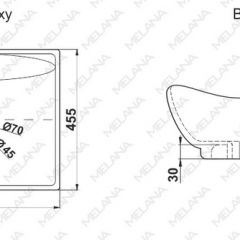 Раковина MELANA MLN-7211 в Воткинске - votkinsk.mebel24.online | фото 2