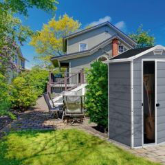 Сарай Манор 4х3 (Manor 4x3) серый/белый в Воткинске - votkinsk.mebel24.online | фото 4