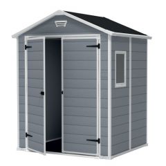 Сарай Манор 6x5DD (Manor 6x5DD) cерый/белый в Воткинске - votkinsk.mebel24.online | фото 4