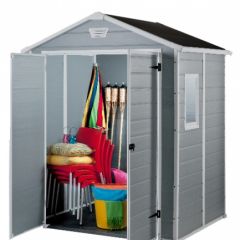 Сарай Манор 6x5DD (Manor 6x5DD) cерый/белый в Воткинске - votkinsk.mebel24.online | фото 11