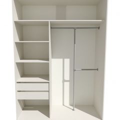 Шкаф-купе 1400 серии SOFT D8+D2+B2+PL4 (2 ящика+F обр.штанга) профиль «Графит» в Воткинске - votkinsk.mebel24.online | фото 2
