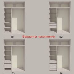 Шкаф-купе 1700 серии SILVER S4+S3Z+B2+PL1 (2 ящика+1 штанга) профиль «Серебро» в Воткинске - votkinsk.mebel24.online | фото 5