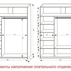 Шкаф-купе 1800 серии SOFT D1+D3+B2+PL1 (2 ящика+1штанга) профиль «Графит» в Воткинске - votkinsk.mebel24.online | фото 6