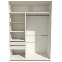 Шкаф-купе 1800 серии SOFT D6+D6+B2+PL3 (2 ящика+2штанги) профиль «Капучино» в Воткинске - votkinsk.mebel24.online | фото 2
