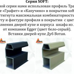 Шкаф-купе 1800 серии SOFT D6+D6+B2+PL3 (2 ящика+2штанги) профиль «Капучино» в Воткинске - votkinsk.mebel24.online | фото 12