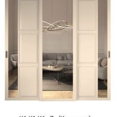Шкаф-купе 2150 серии NEW CLASSIC K4+K4+K4+B22+PL4(по 2 ящика лев/прав+F обр.штанга) профиль «Капучино» в Воткинске - votkinsk.mebel24.online | фото 15