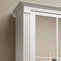 Шкаф-купе 2150 серии NEW CLASSIC K4+K4+K4+B22+PL4(по 2 ящика лев/прав+F обр.штанга) профиль «Капучино» в Воткинске - votkinsk.mebel24.online | фото 4