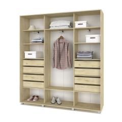 МАРТИН Шкаф-купе с зеркалами Ирландский дуб (2000*450) М403 в Воткинске - votkinsk.mebel24.online | фото 4