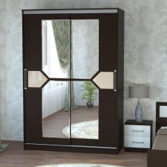 Шкаф-купе ПШ-2.9 1800 Фасад СТРЕЛКА (ВЕНГЕ стрелка беж) в Воткинске - votkinsk.mebel24.online | фото