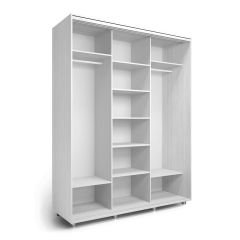 Шкаф-купе "Удачный" 3-хдвер. ОУ 18-6-010 (Белый) в Воткинске - votkinsk.mebel24.online | фото 2