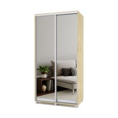 РОЛАНД Шкаф-купе с зеркалами Ирландский дуб (450*1100) Р413 в Воткинске - votkinsk.mebel24.online | фото 2