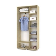 РОЛАНД Шкаф-купе с зеркалами Ирландский дуб (450*1100) Р413 в Воткинске - votkinsk.mebel24.online | фото 3